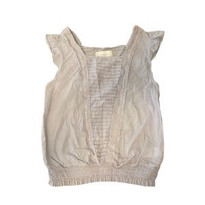 Lucky Brand pale lavender peasant top